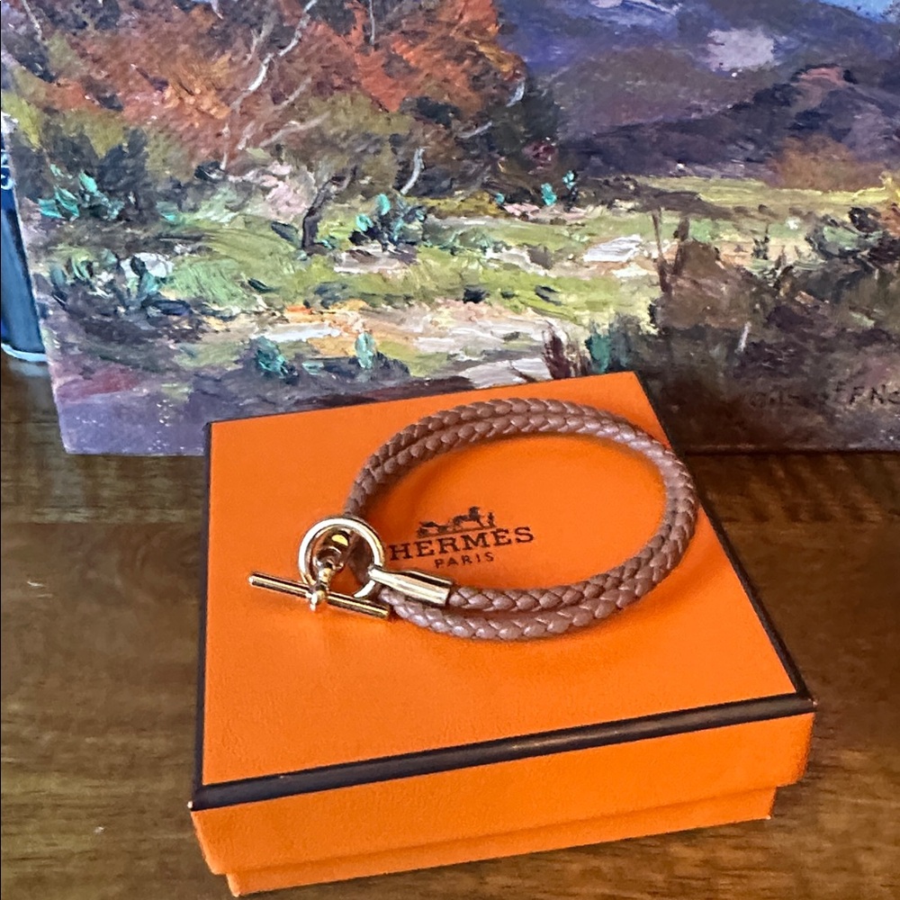 Authentic HERMES Glenan Double Tour Bracelet Size T2 Box and pouch included